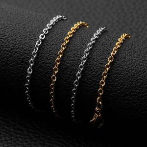 목걸이체인 써지컬스틸 쇄골체인 남녀공용 체인목걸이(골드)