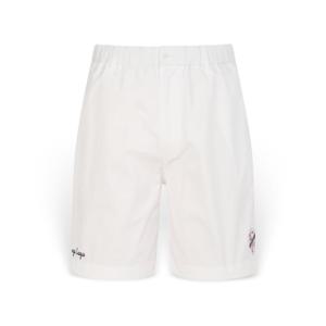 [헤지스] 남성 로고자수 면혼방 숏팬츠 HZPA6B051WT