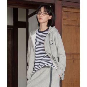 커버낫 COVERNAT C 로고 후드집업 멜란지 그레이 CO2601HZ01MG 451565