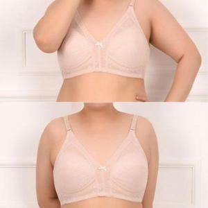 브라탑 (조은)빅사이즈 노와이어 플라워 레이스 브라