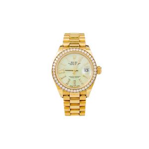 [엘러브] 롤렉스 레이디 데이저스트28 옐로우골드금통 다이아몬드 그린민트 다이얼 6RR0006