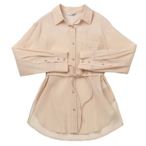 [쉬즈미스]코튼 혼방 스트랩 셔츠 SWWSTP21010