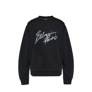 26SS Balmain 스웨트 셔츠 with 프린트 로고 GH1JQ130BD41EQV TP573910873
