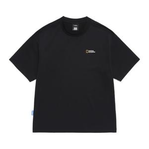 N262UTS992 크로우 소로나 쿨터치 레터링 그래픽 반팔 티셔츠 BLACK