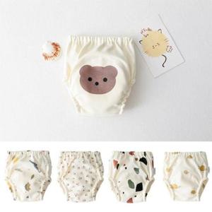 배변팬티 크림패턴 레몬 공룡 아동배변훈련팬티 랜덤2개 205058