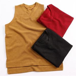 [강물처럼]빅사이즈사랑해요 w113L111 베이직 라운드 골지 조끼