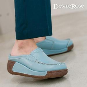 [디자이어로즈][디자이어로즈] 여성 소가죽 심플 뮬 블로퍼 5cm