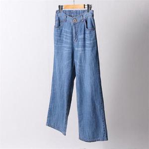 [강물처럼]빅사이즈사랑해요 D682L106 와이드밴딩청통팬츠 MD (7