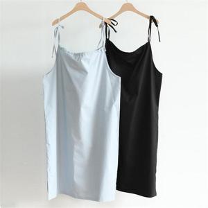 [강물처럼]빅사이즈사랑해요 A424L105 셔링트임어깨끈원피스 TM