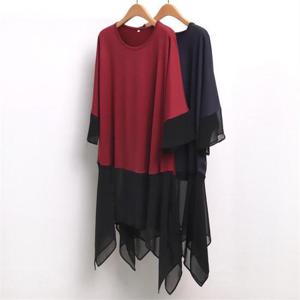 [강물처럼]빅사이즈사랑해요 6033L105 훌 시스루 블라우스 WW (7