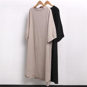 [강물처럼]빅사이즈사랑해요 5032L105 심플 마 롱 원피스 NB (69