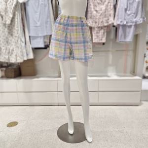 [비비안] 선염 PU 혼방체크 여성 이지웨어 하의 EZ1970B