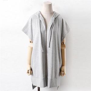 [강물처럼]빅사이즈사랑해요 1326RL103 후드끈 캐쥬얼 조끼 WW (