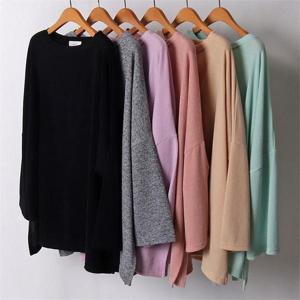 [강물처럼]빅사이즈사랑해요 B979L103 파우더드롭숄더롱니트 KY