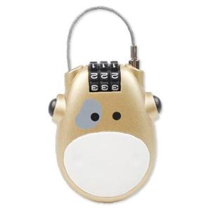 3중번호잠금 강력 오토릴 젖소모양 자물쇠 골드에디션