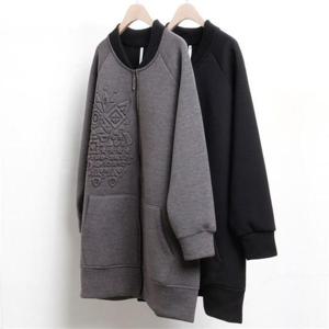 [강물처럼]빅사이즈사랑해요 3608L102 퀸 네오 쿠션 집업 MN (65