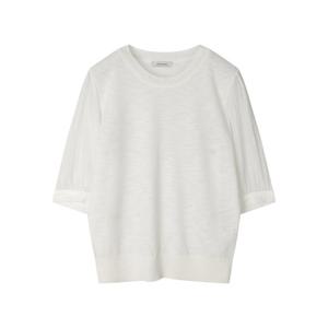 [요하넥스]우븐믹스 벌룬소매 니트탑 Z5B5N104