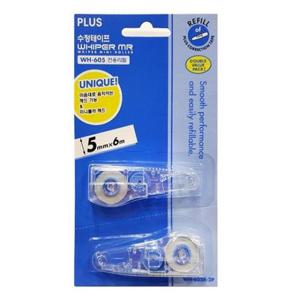 자재 (PLUS) 플러스 수정테이프 리필 화이퍼MR WH-605R-2P