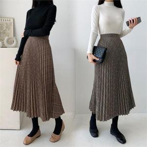 [강물처럼]위쉬몰 TG 로체플리츠롱스커트(C323H012) 빅사이즈 (6