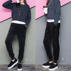 [강물처럼]아이우먼 기모 벨벳 히트 팬츠 SK0565RM012 빅사이즈