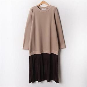 [강물처럼]아이우먼 루나쉬폰배색원피스 AYB649M012 빅사이즈 (6