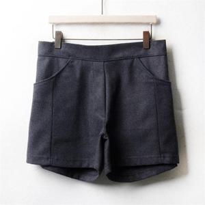 [강물처럼]아이우먼 심플 모직 3부바지 WW3473M012 빅사이즈 (63