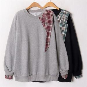 [강물처럼]위쉬몰 GO 기모글렌체크롱맨투맨(B586H012) 빅사이즈