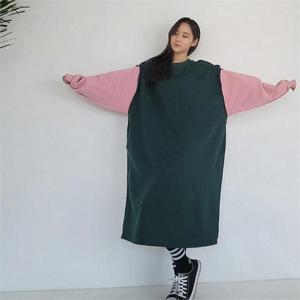 [강물처럼]아이우먼 롱롱드롭숄더원피스 SFC170M012 빅사이즈 (6