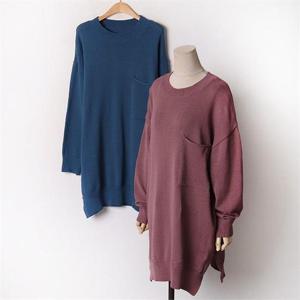 [강물처럼]빅사이즈 010 글레이시보리롱니트티 DEBA920 (6348215