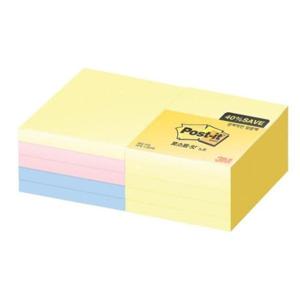 3M 포스트잇 알뜰팩654-10A W18000 세이빙팩/76x76 팩(1개입)