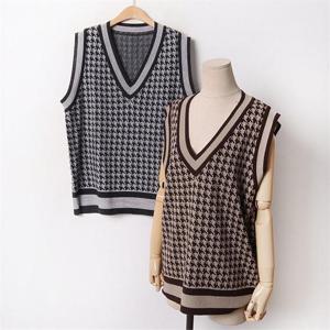 [강물처럼]빅사이즈 011 슬림하운드브이넥조끼 DEBB449 (6347933