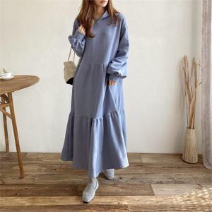 [강물처럼]빅사이즈 011 3단캉캉플레어원피스 DGRB270 (6347914A