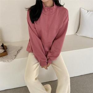 [강물처럼]빅사이즈 011 무지반집업카라맨투맨 DILB280 (6347863