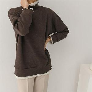 [강물처럼]빅사이즈 011 베이직주름폴라맨투맨 DNBC073 (6347743