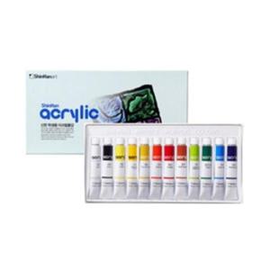 신한 아크릴물감 12색 7.5mL 미술용품 (1개)