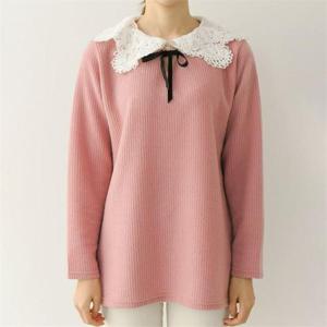 [강물처럼]아이우먼 레이스리본니트긴팔 BNB539M011 빅사이즈 (6