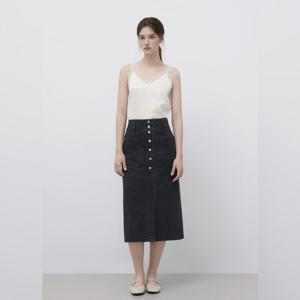 잇미샤 H라인 버튼 업 데님 스커트 ITQ4DSK930