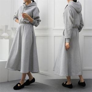 [강물처럼]위쉬몰 WB 기모플레어후드원피스(B257H011) 빅사이즈