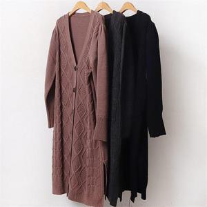 [강물처럼]빅사이즈사랑해요 B443L011 푸쉬맨아가일롱가디건 EB