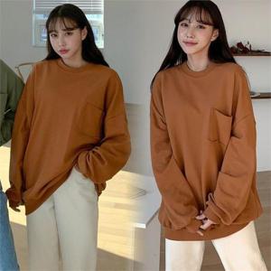 [강물처럼]위쉬몰 NO 원포켓라운드맨투맨(B142H010) 빅사이즈 (6