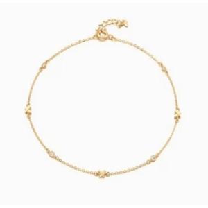 [로이드] 14K 나비 양면 컷팅 발찌 LWA19015G