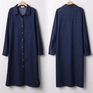 [강물처럼]위쉬몰 CH 캐주얼데님롱원피스(A737H009) 빅사이즈 (5