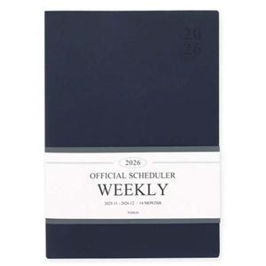 2026 오피셜 빅 위클리 스케줄러 네이비 A4 주간 다이어리