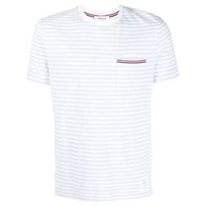 라프리마 톰브라운 포켓 RWB 트리밍 스트라이프 반팔티 MJS205A J0053 452