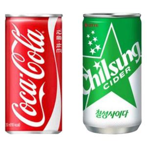 코카콜라 190ML+칠성사이다 190ml (60캔구성)
