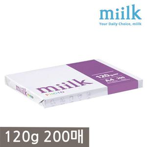 한국 밀크 A4 복사용지(A4용지) 120g 200매 1권