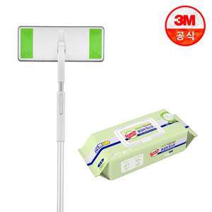 [3M] 올터치 막대걸레 대형+더블액션 물걸레 청소포 대형 30매