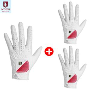 스카치 천연양피 최고급 골프장갑 남성용왼손 3개