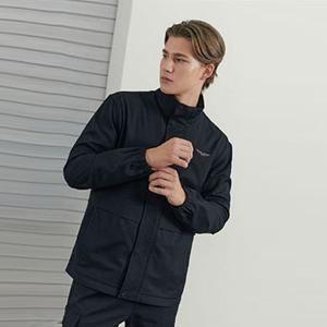 폴리스 남성 우븐 블랙 자켓 P3JK304MBLK