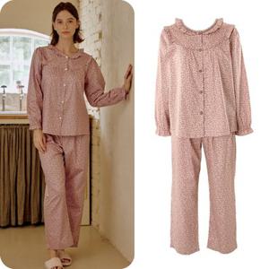 [백화점][비너스][가격인하]여성잠옷 순면 부드러운 감촉 긴팔잠옷 파자마 [VPA2275W]